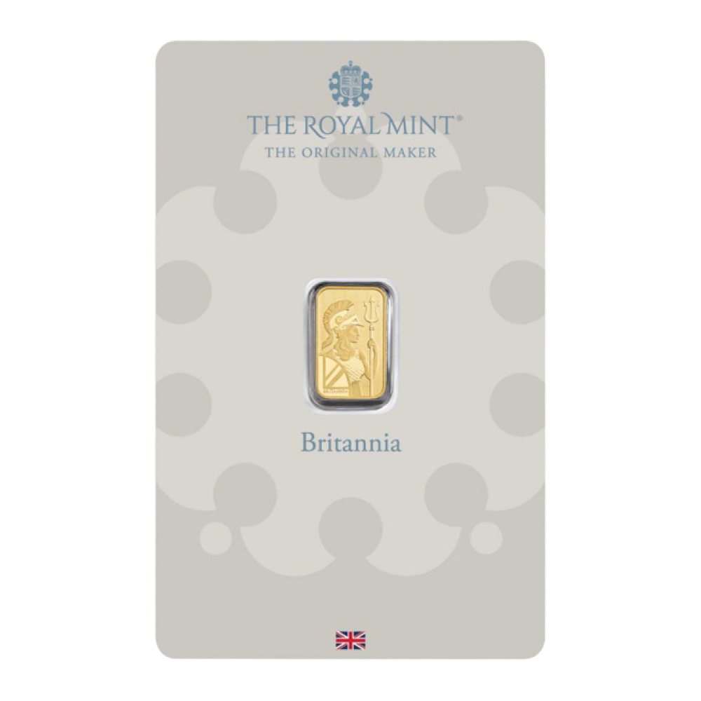 1g Britannia Gold Minted Bar - The Royal Mint