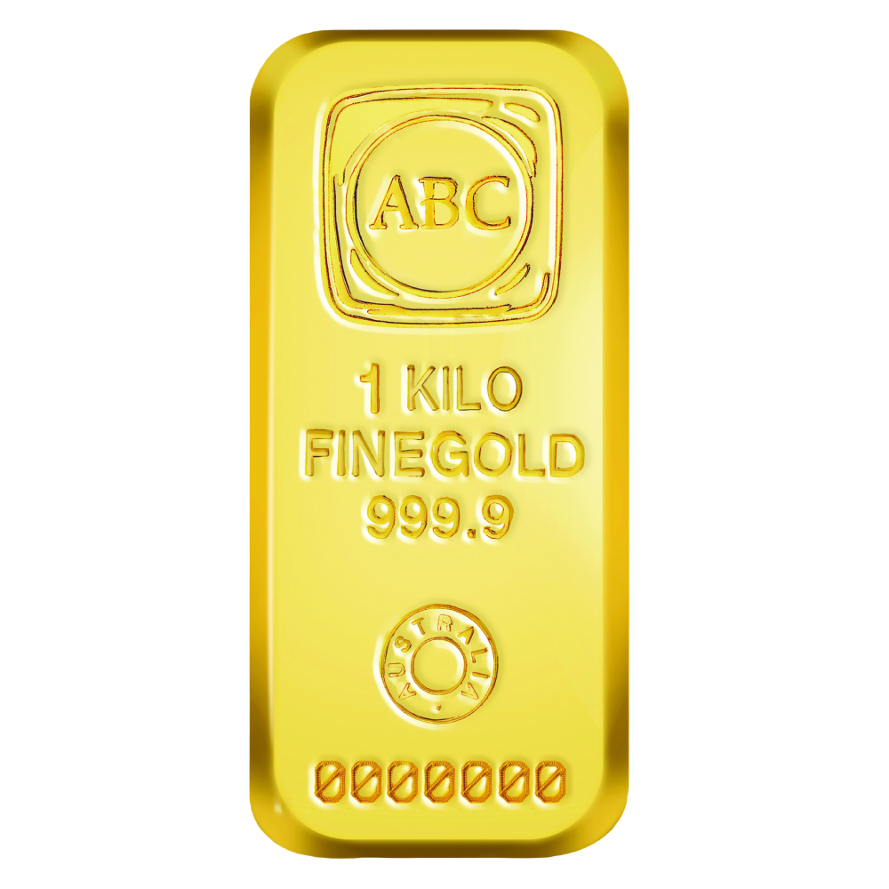 1kg Gold Cast Bar - ABC Bullion