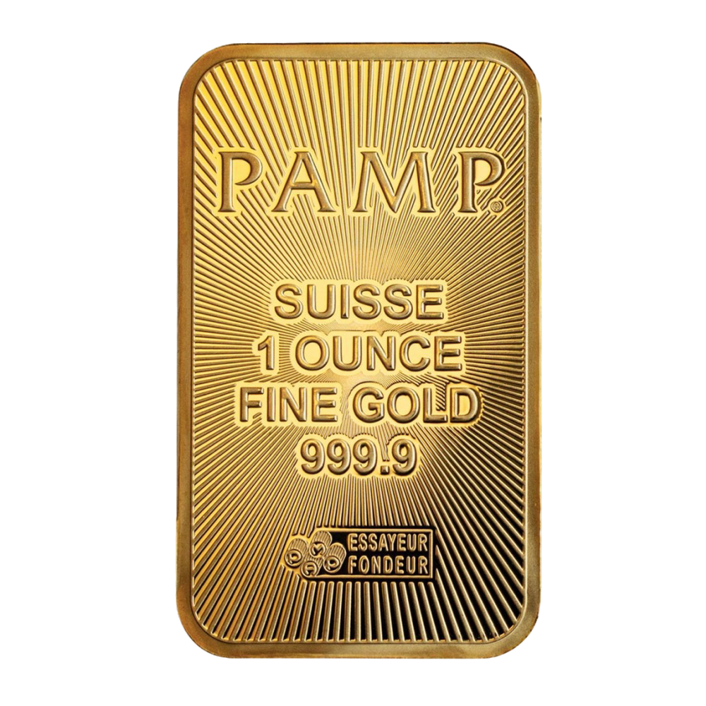 1oz Gold Minted Bar - PAMP Suisse