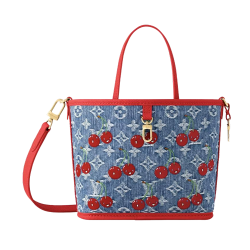 Cherry Neverfull Inside Out BB Denim Monogram