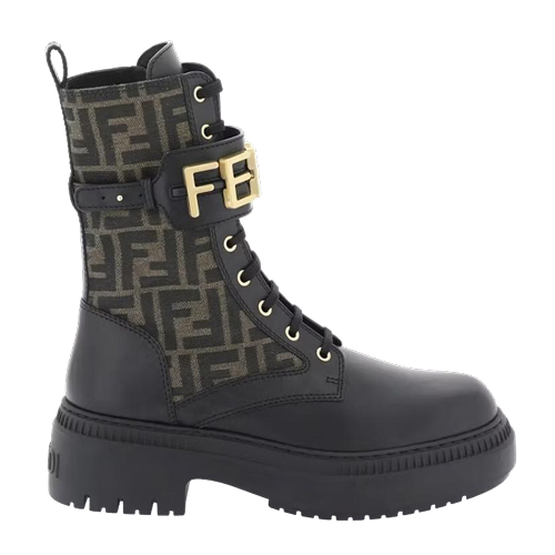 Fendigraphy Boot Brown FF Print
