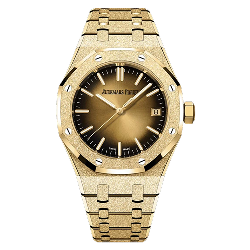 Royal Oak Frosted Yellow Gold