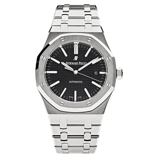 Royal Oak Stainless Steel Black Dial