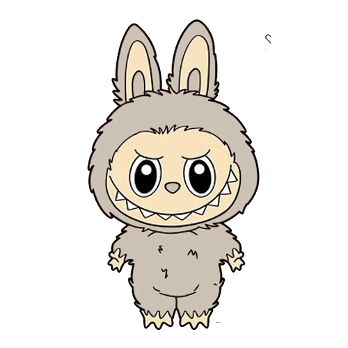 The Monsters Labubu Macaron Series Sesame Sticker