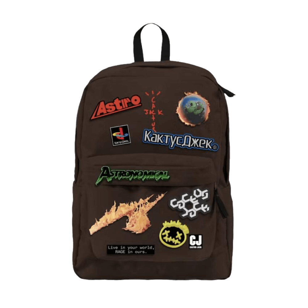 Travis Scott Cactus Jack Backpack With Patch Set