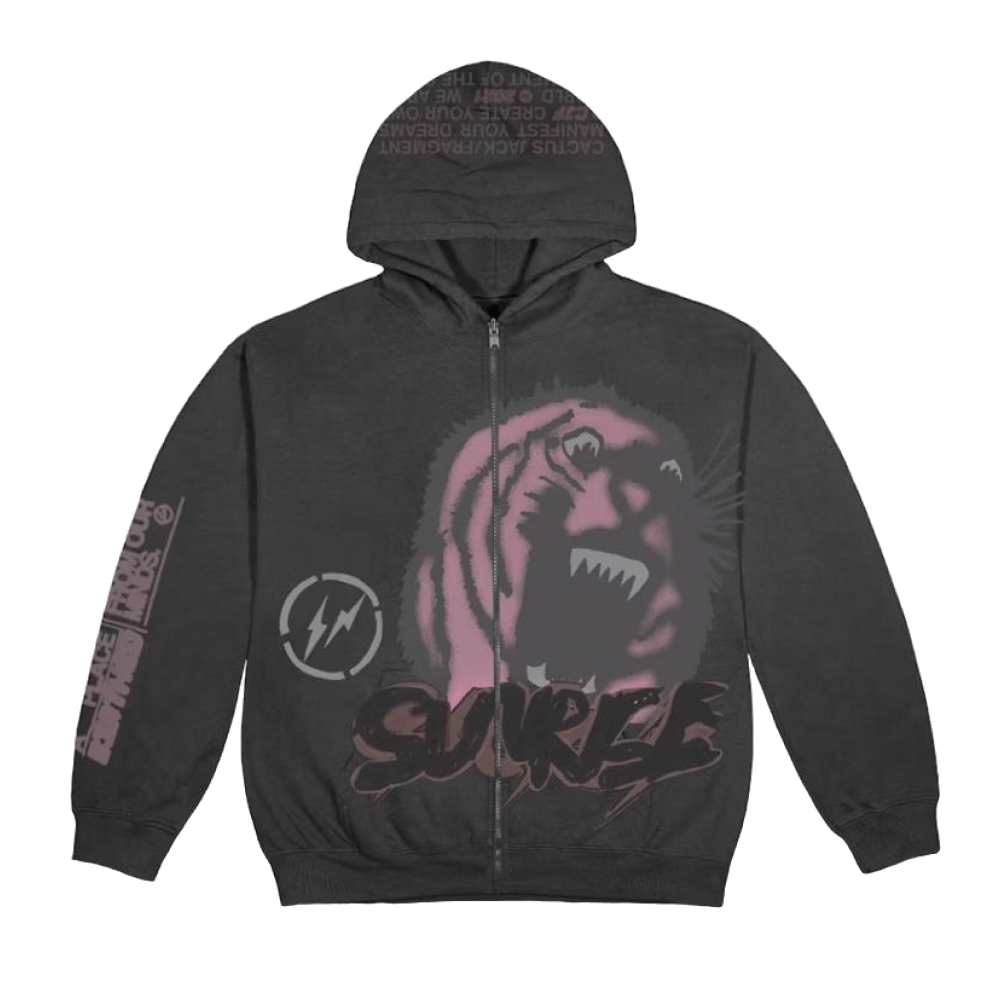 Travis Scott Cactus Jack For Fragment Sunrise Zip Up Hoodie