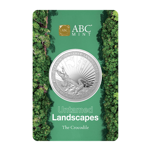 1oz Untamed Landscapes The Crocodile Silver Coin
