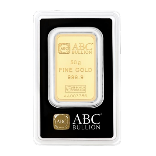 50g Gold Minted Tablet 9999 - ABC Bullion