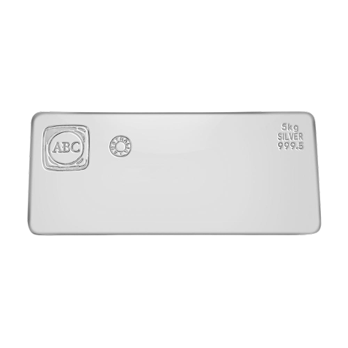 5kg Silver Cast Bar 9995 - ABC Bullion