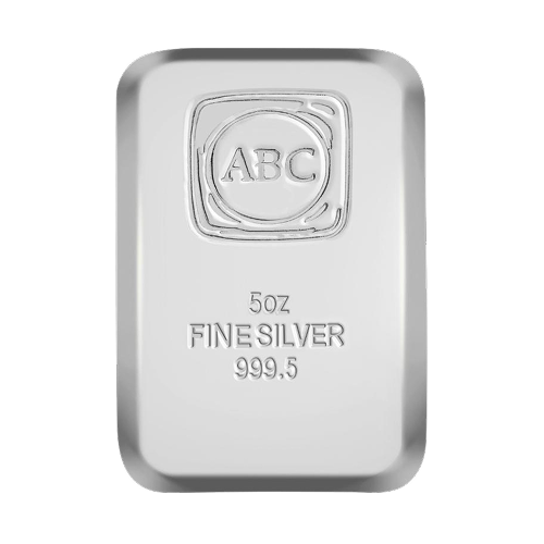 5oz Silver Cast Bar 9995 - ABC Bullion