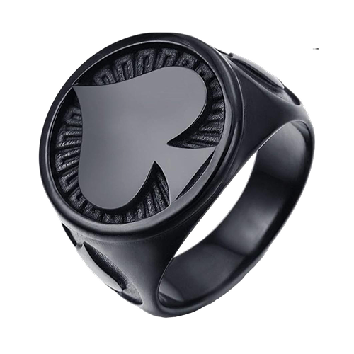 Ace of Spades Black Ring