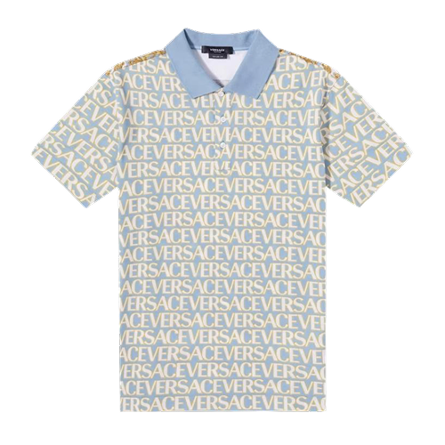 All Over Logo Pique Polo Shirt