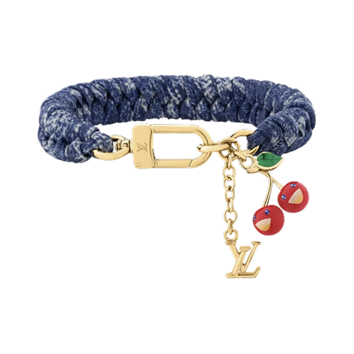 Cherry Tressage Bracelet Denim Monogram