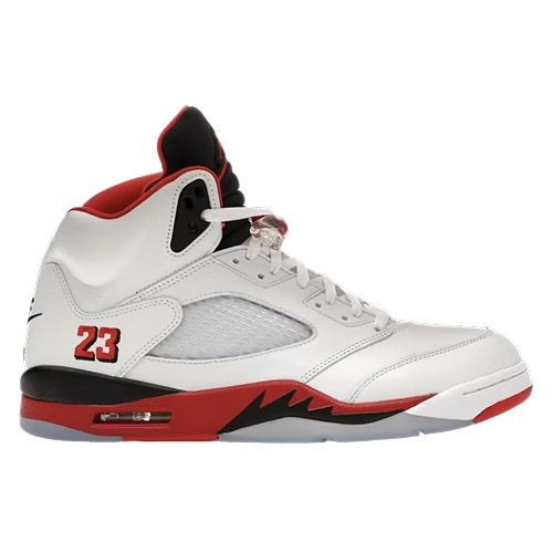 Jordan 5 Retro Fire Red Black Tongue