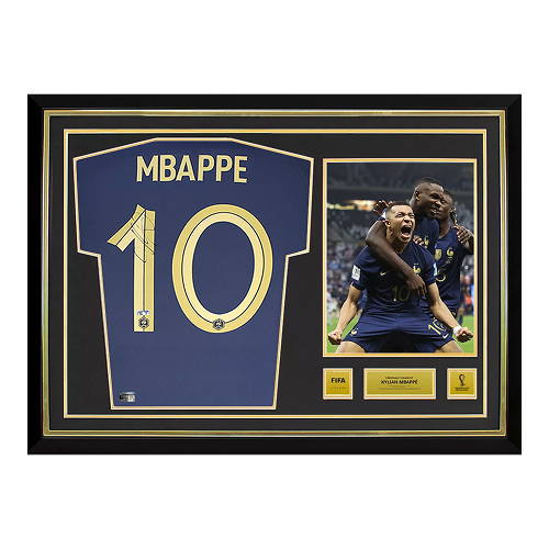 Kylian Mbappe Official 2022 FIFA World Cup™ Back Signed France 2022