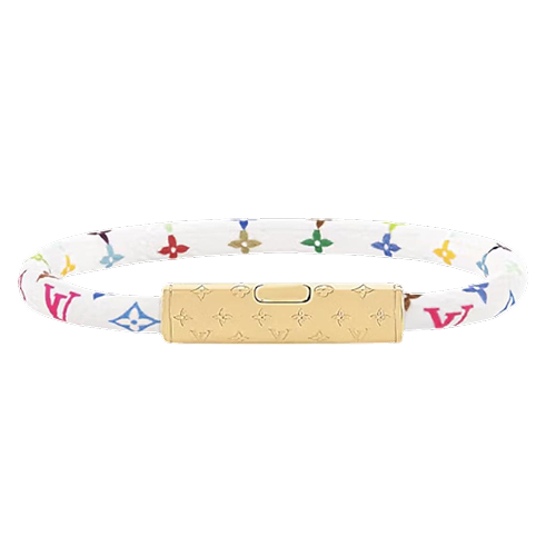 LV Confidential Bracelet White Multicolored