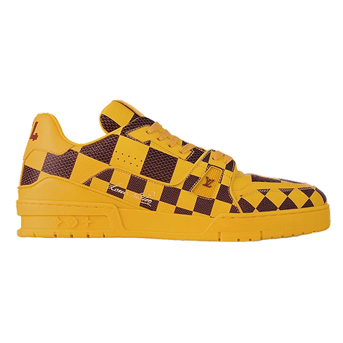 LV Trainer Sneaker Damier Pop Yellow