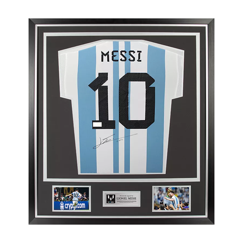 Lionel Messi Back Signed Argentina 2022