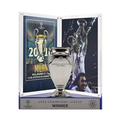 Luka Modric Official UEFA Champions League Signed 3D Mini Replica Trophy