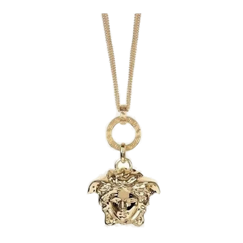 Medusa Head Stacked Chain Necklace