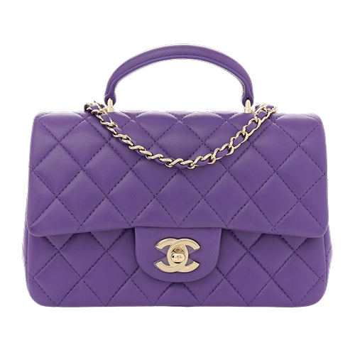 Mini Flap Bag Dark Purple