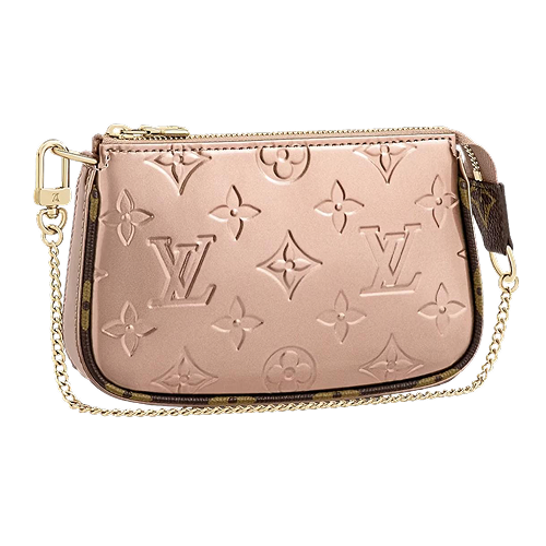 Mini Pochette Accessoires Rose Gold