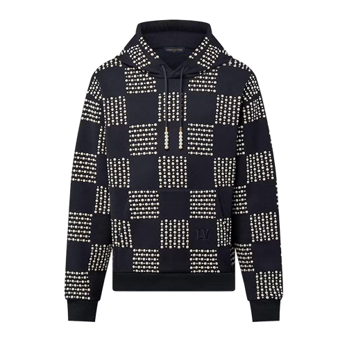 Pearl Damier Embroidery Hoodie