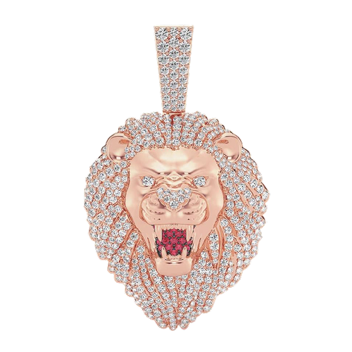 Pendant 14k Solid Gold 3.20ctw
