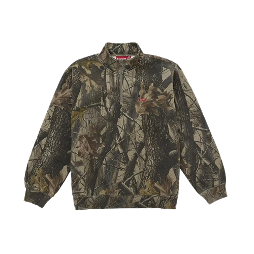 Small Box Half Zip Pullover Realtree Hardwoods Camo