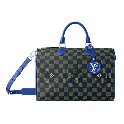 Speedy Bandouliere 40 Damier Heritage Blue Green