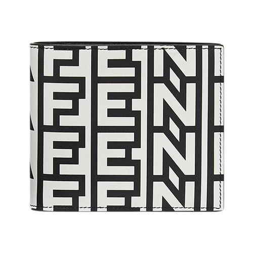 Two-Tone Leather Bi-Fold Wallet