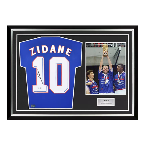 Zinedine Zidane Back Signed France 2024