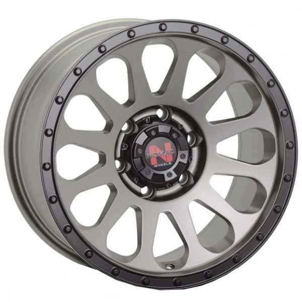 Nomad Victim 17x9 6x139.7 Gun Metal Black Ring