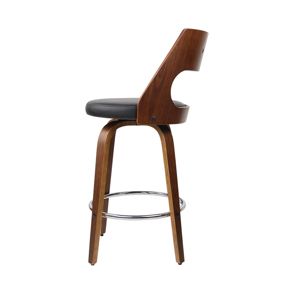 Artiss 4x Bar Stools Swivel Leather Chair 76cm