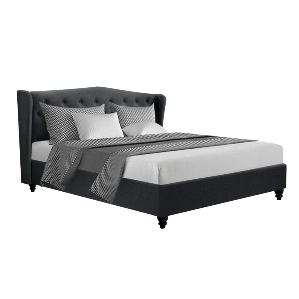 Artiss Bed Frame King Size Charcoal PIER