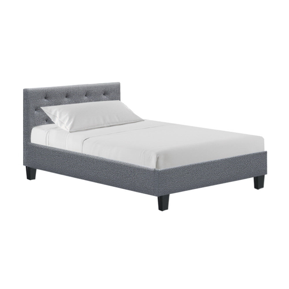 Artiss Bed Frame Single Size Grey VANKE