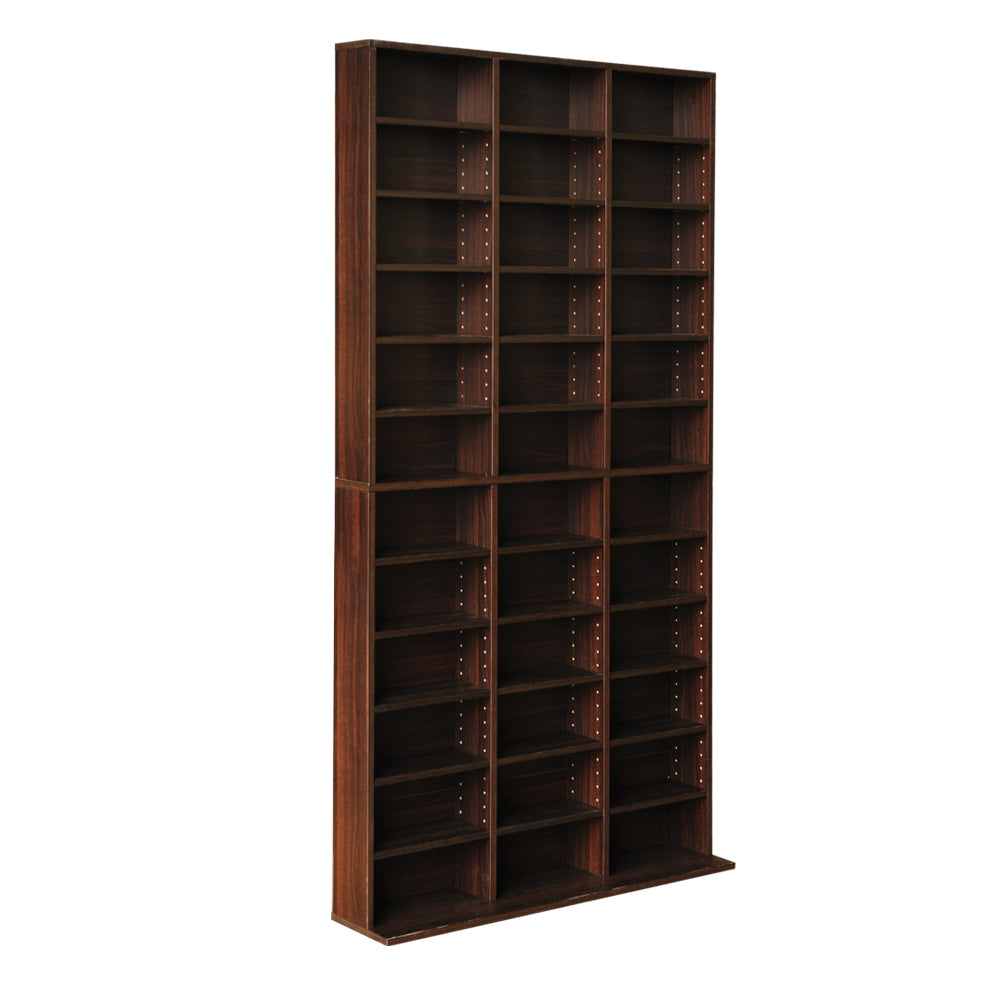 Artiss Bookshelf CD Storage Rack - BERT Brown