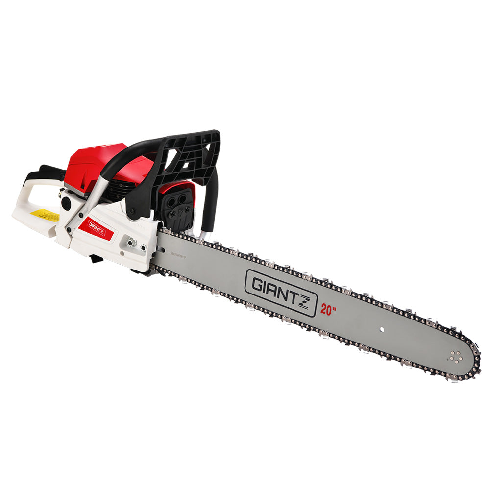 Giantz 62cc Petrol Commercial Chainsaw 20" Bar E-Start Tree Chain Saw Pruning