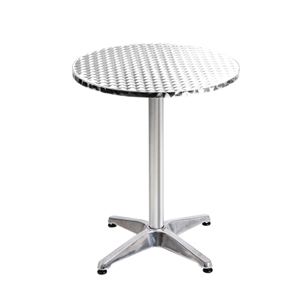 Gardeon Set of 2 Outdoor Bar Table Aluminium Round 70/110CM