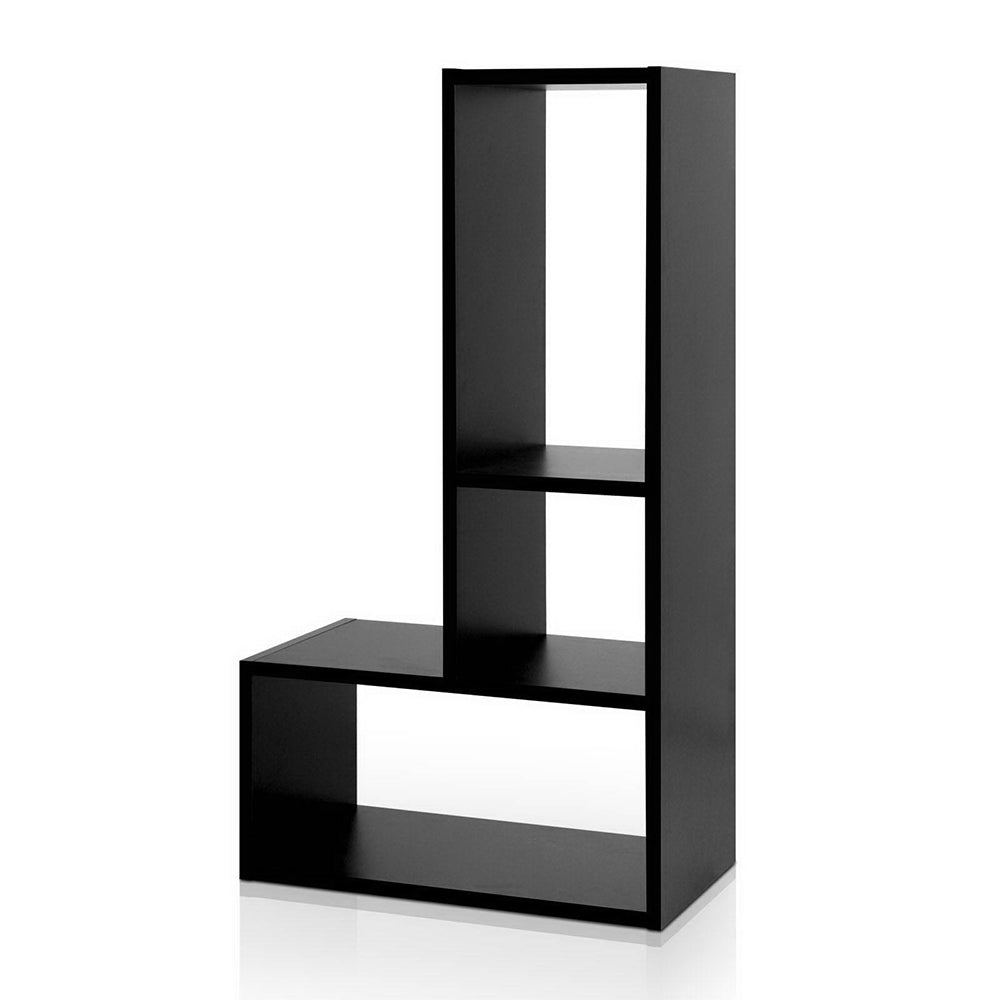 Artiss Bookshelf L Shape DIY - Black