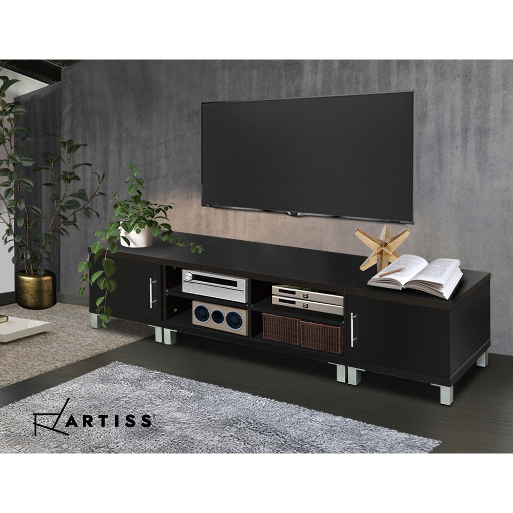 Artiss TV Cabinet Entertainment Unit 190cm Black Danson