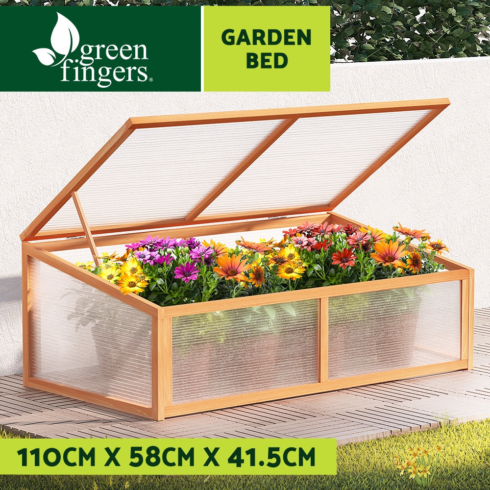 Greenfingers Garden Bed 110x58x42cm Wooden Planter Box Raised Container Growing