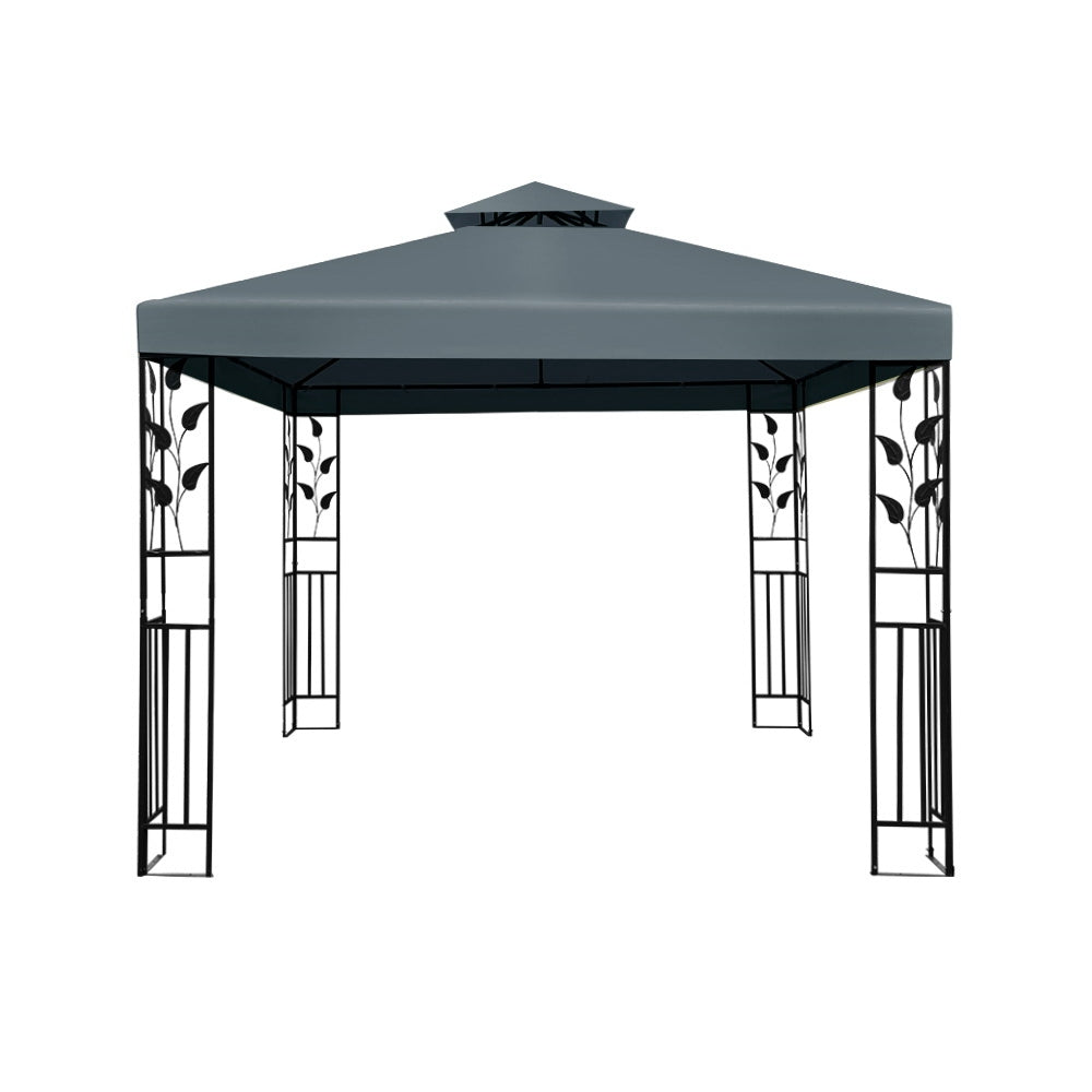 Instahut Gazebo 3x3m Party Marquee Outdoor Wedding Event Tent Iron Art Canopy