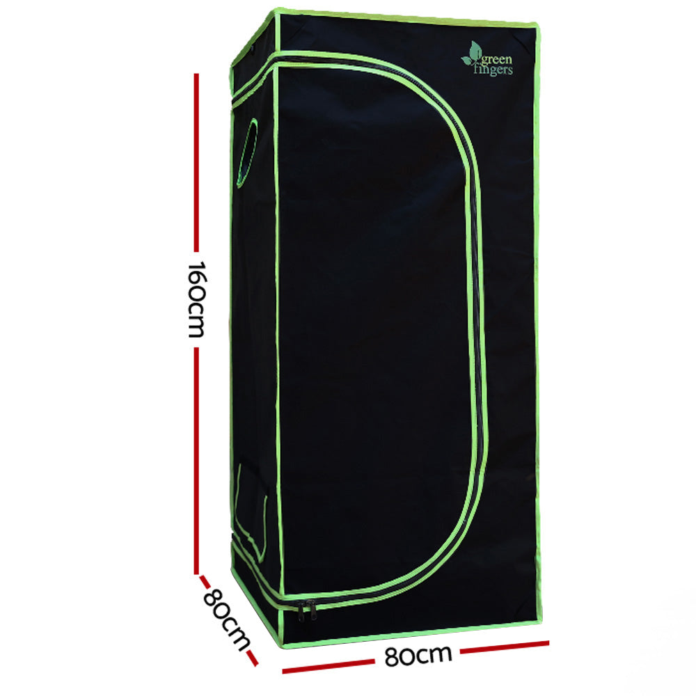 Greenfingers Grow Tent 1000W LED Grow Light 80X80X160cm Mylar 4" Ventilation