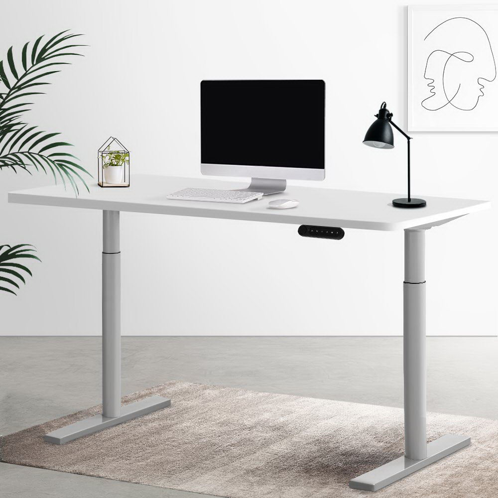 Artiss Standing Desk Motorised Electric Dual Motor White 120CM