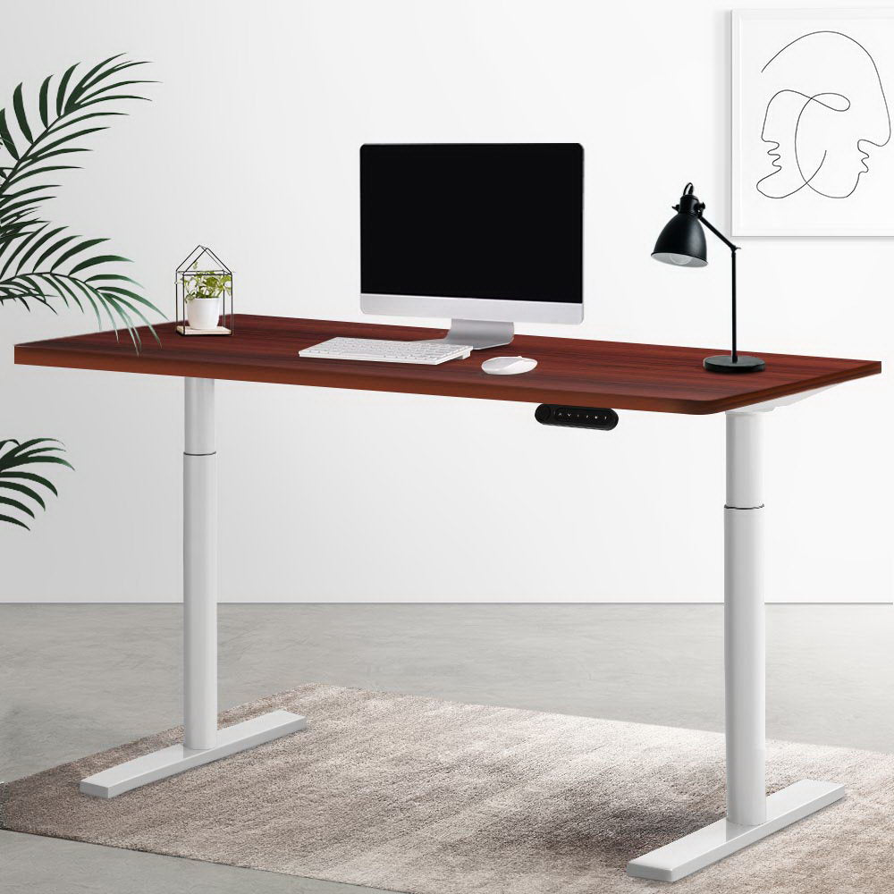 Artiss Standing Desk Motorised Electric Dual Motor 120CM Walnut