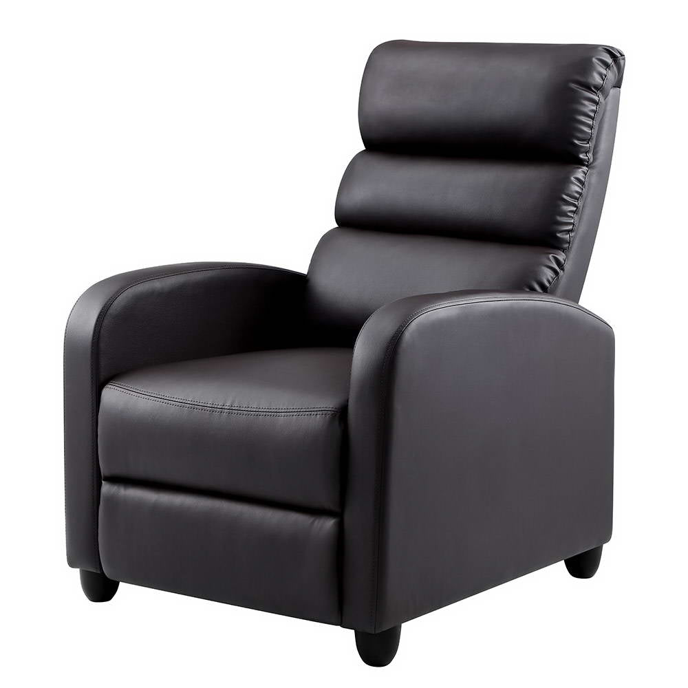 Artiss Recliner Armchair Black Faux Leather Bolivia