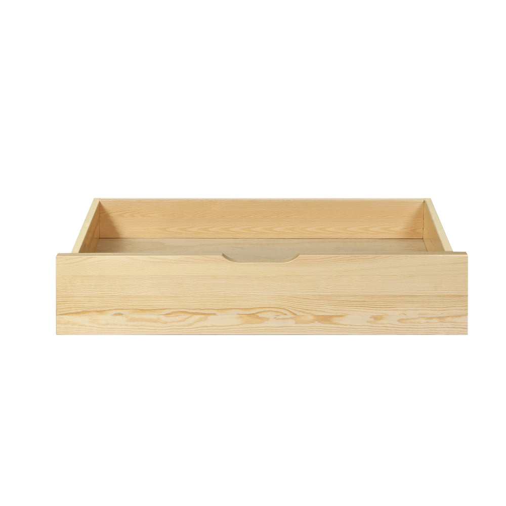 Artiss Set of 2 Bed Frame Storage Drawers Timber Trundle for Wooden Bed Frame Base Oak